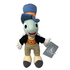 Disney Parks Jiminy Cricket Plush 10” Pinocchio Movie Cricket Cartoon Stuffed
